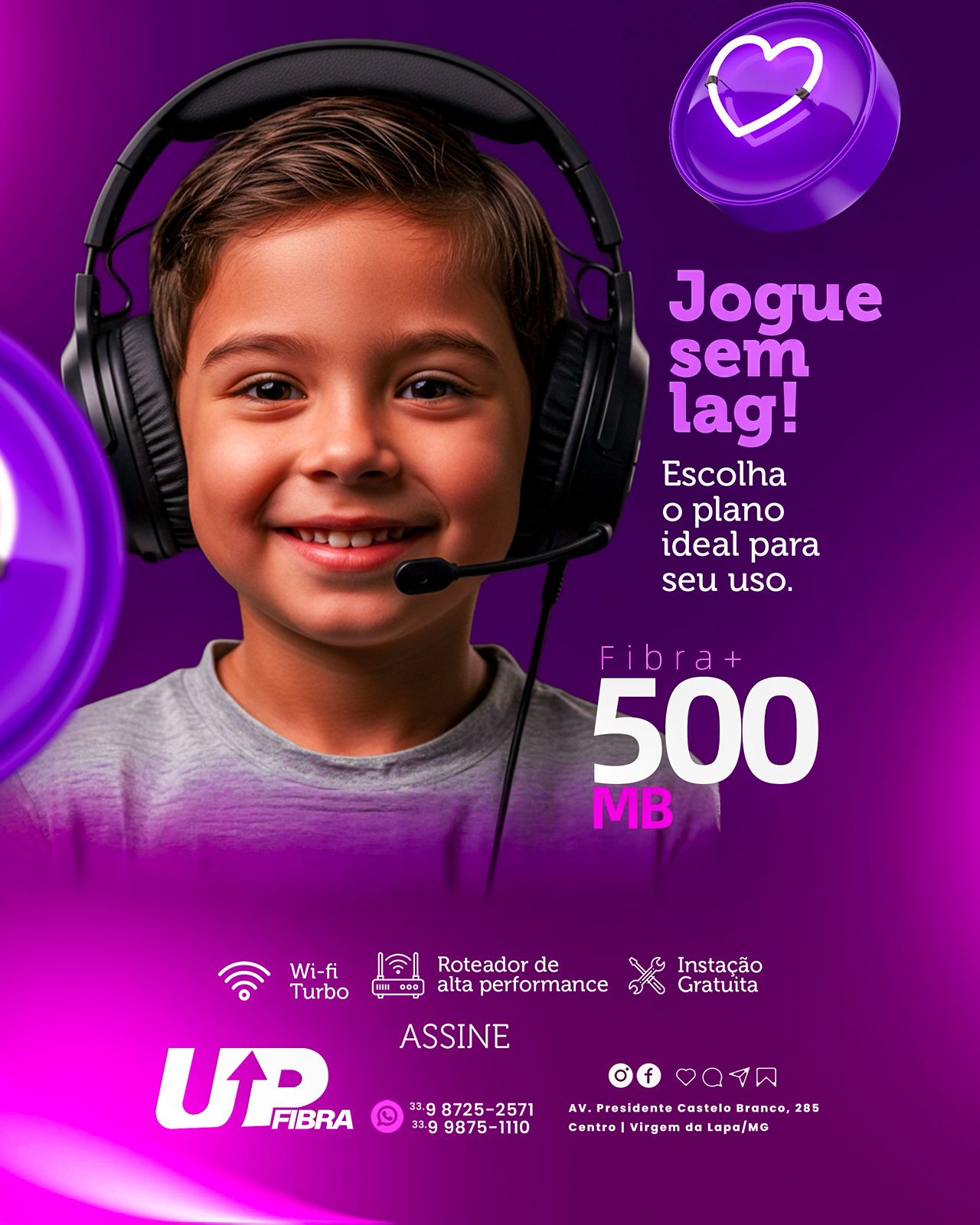Arte UP Fibra plano 500 Mega